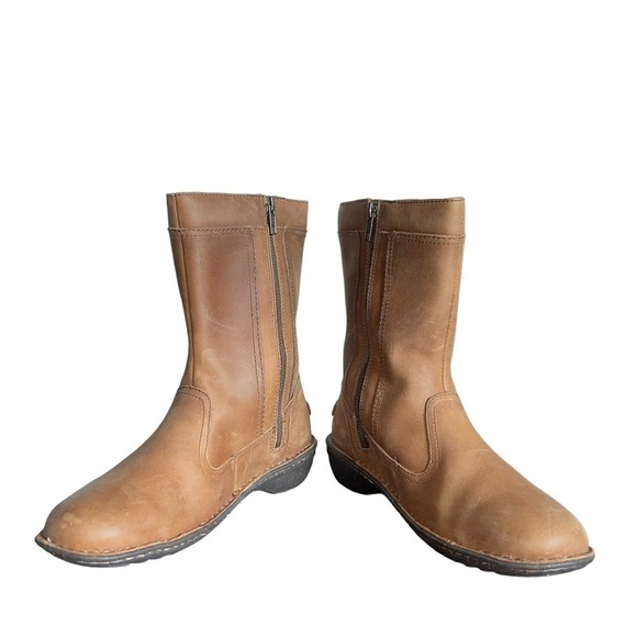 UGG Women's Kaleen Mid Boots Chestnut Leather. Size 8 GUC - Picture 8 of 11